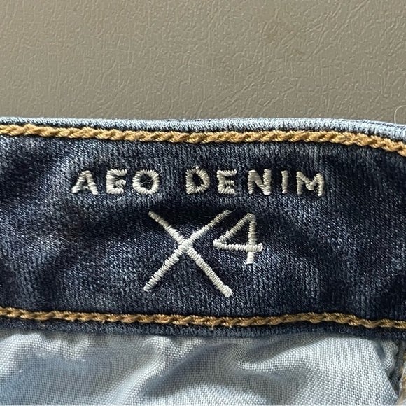 American Eagle Jeans High Rise Jegging 360 Super Stretch AEO Denim X4 Blue 0 - Picture 9 of 13